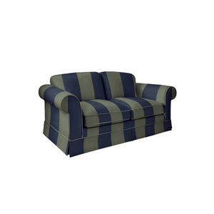 Salthrop Medium Sofa with Big Back Cushion in Woodland Stripe
