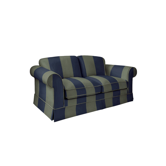 Salthrop Medium Sofa with Big Back Cushion in Woodland Stripe