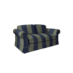 Salthrop Medium Sofa with Big Back Cushion in Woodland Stripe