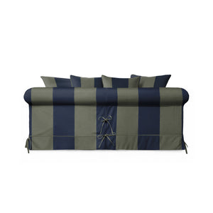 Salthrop Medium Sofa with Scatter Cushion in Woodland Stripe