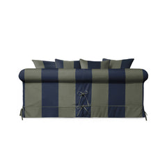 Salthrop Medium Sofa with Scatter Cushion in Woodland Stripe