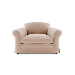 Salthrop Small Sofa with Big Back Cushions in Cotton Linen Rosedale - Made To Order