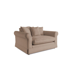 Salthrop Loveseat with Scatter Cushion in Beatrice Barley