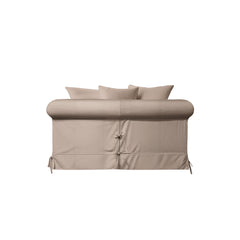 Salthrop Loveseat with Scatter Cushion in Beatrice Barley
