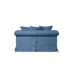 Salthrop Loveseat with Scatter Cushion in Boho Denim