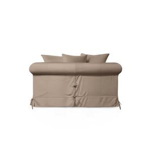 Salthrop Loveseat with Scatter Cushion in Boho Parchment
