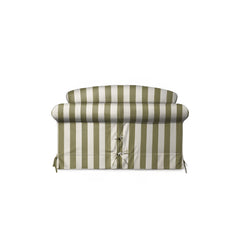 Salthrop Loveseat with Big Back Cushion in Spring Green Stripe