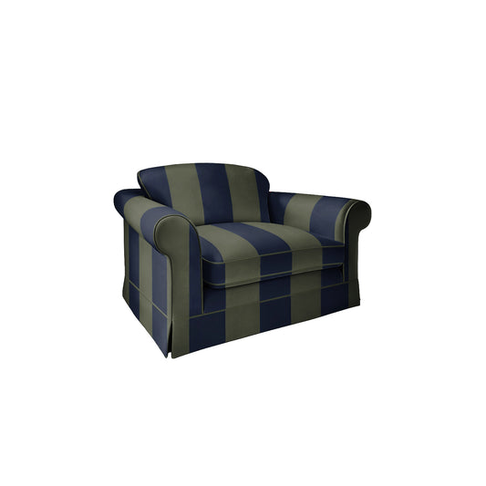 Salthrop Loveseat with Big Back Cushion in Woodland Stripe