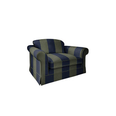 Salthrop Loveseat with Big Back Cushion in Woodland Stripe