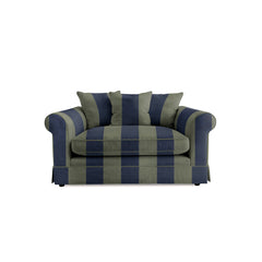 Salthrop Loveseat with Scatter Cushion in Woodland Stripe