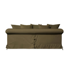 Salthrop Large Sofa with Scatter Cushion in Beatrice Olive