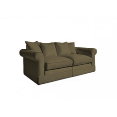 Salthrop Medium Sofa with Scatter Cushion in Beatrice Olive