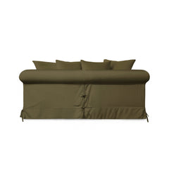 Salthrop Medium Sofa with Scatter Cushion in Beatrice Olive