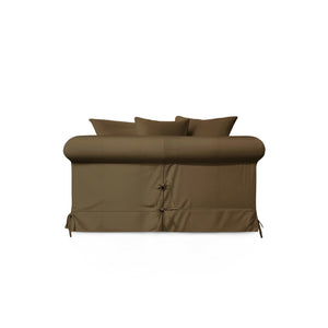 Salthrop Loveseat with Scatter Cushion in Beatrice Olive