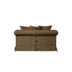 Salthrop Loveseat with Scatter Cushion in Beatrice Olive