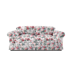 Salthrop Large Sofa with Big Back Cushions in English Garden Classic Rose - Made To Order