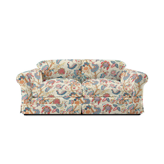 Salthrop Large Sofa with Big Back Cushions in Kitty Indian Summer - Made to Order