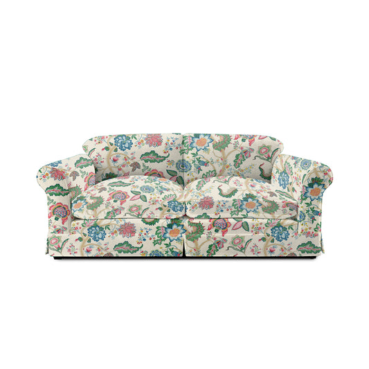 Salthrop Large Sofa with Big Back Cushions in Kitty Spring Green - Made to Order