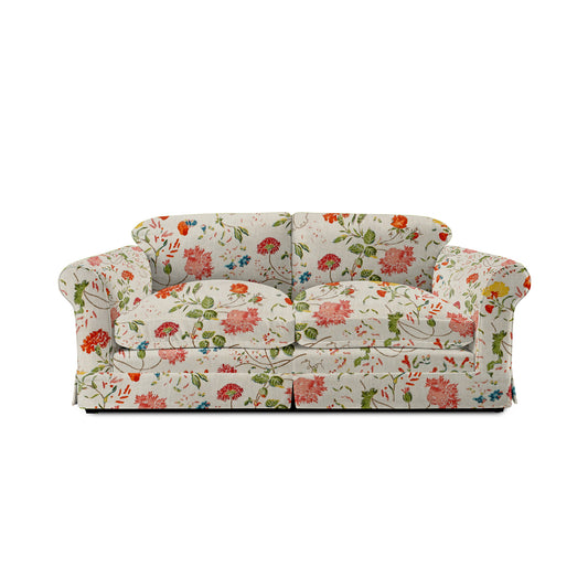 Salthrop Large Sofa with Big Back Cushions in Wildwood Ivory - Made To Order