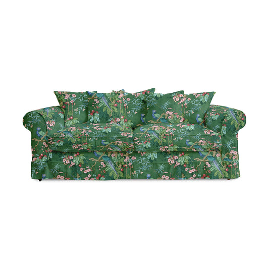 Salthrop Large Sofa with Scatter Cushions in Belleville Juniper - Made To Order