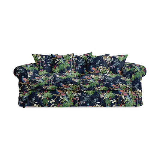 Salthrop Large Sofa with Scatter Cushions in Belleville Navy - Made To Order