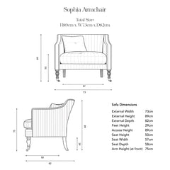 Sophia Armchair in Customer's Own Material - Made to Order