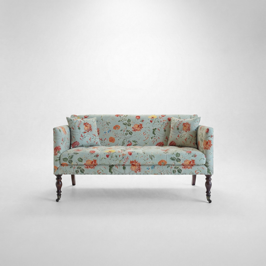 Sophia 2 seater sofa in Wildwood Duck Egg - Made to Order