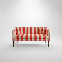 Sophia 2 seater sofa in Petunia Stripe - Made to Order
