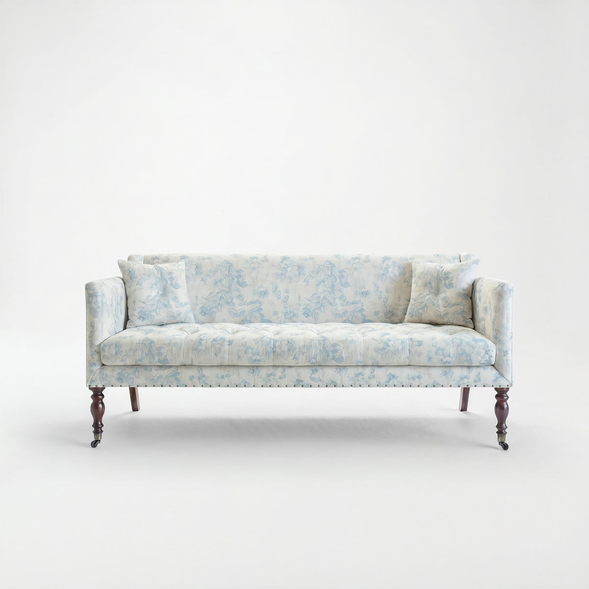 Sophia 3 seater sofa in Midsummer Faded Blue - Made to Order