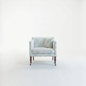 Sophia Armchair in Midsummer Faded Blue - Made to Order