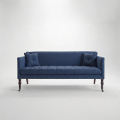 Sophia 3 seater sofa in Cotton Linen Inkspot - Made to Order