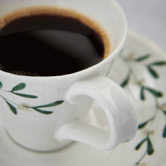 Amor Porcelain Espresso Cup and Saucer - Set of Two