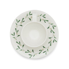 Amor Porcelain Espresso Cup and Saucer - Set of Two
