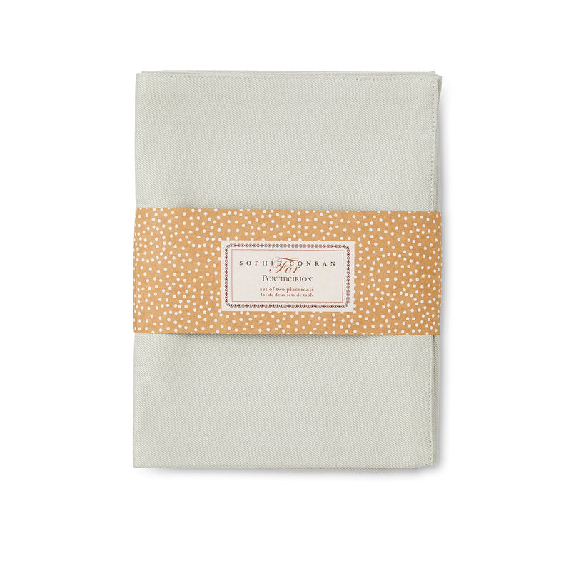 Dove Grey Textile Placemat - Set of 2