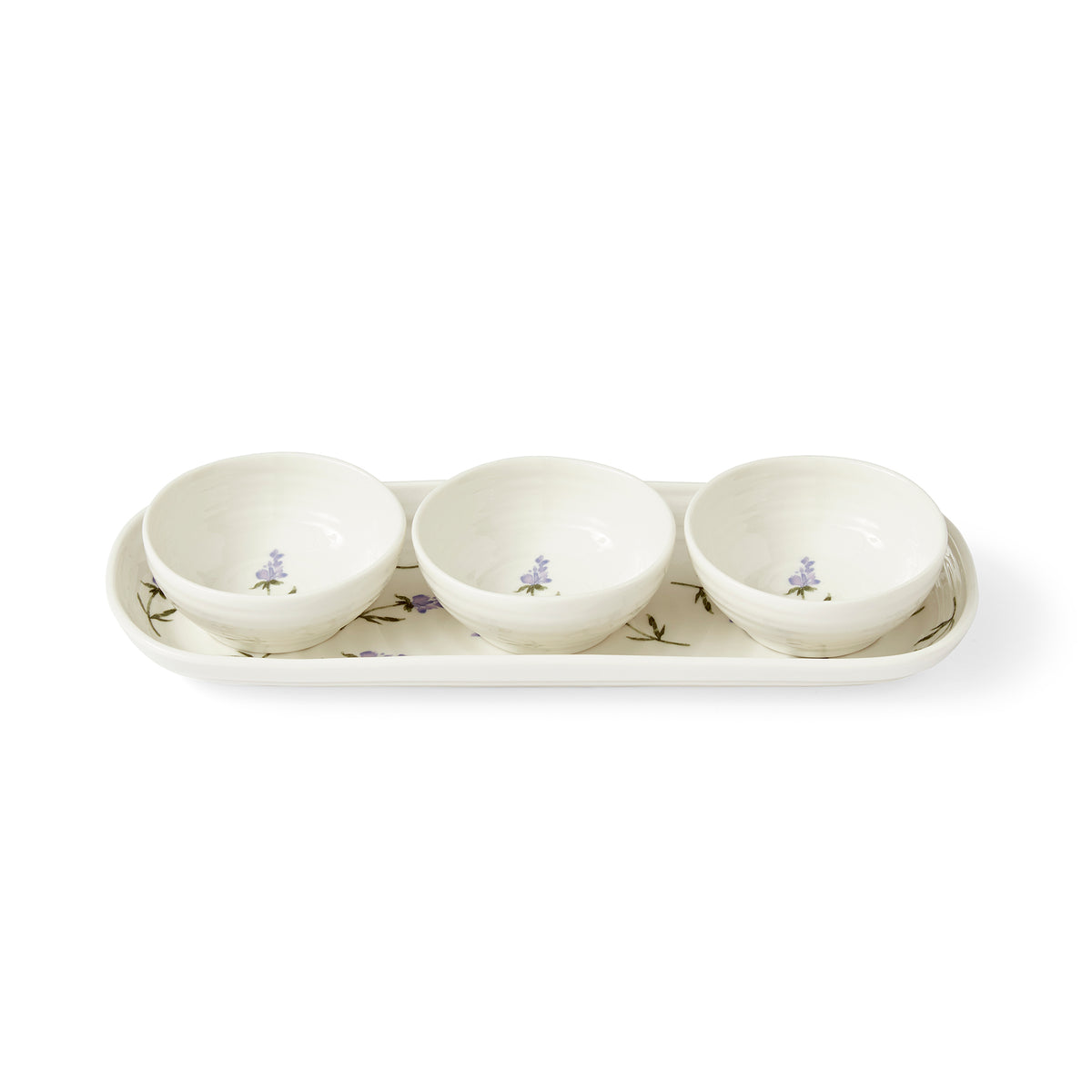 Lavandula 3 Bowl & Tray Set