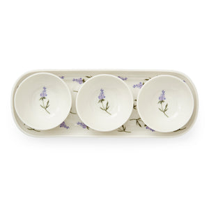 Lavandula 3 Bowl & Tray Set