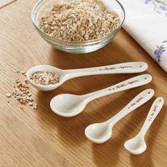 White Porcelain Measuring Spoons