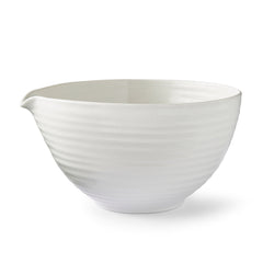 White Porcelain Medium Mixing Bowl