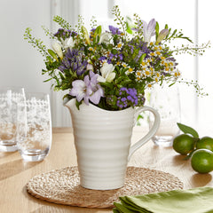 White Porcelain Medium Pitcher