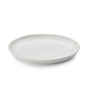 White Porcelain Coupe Buffet Plate - Set of Four