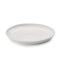White Porcelain Coupe Buffet Plate - Set of Four