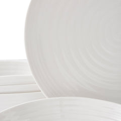 White Porcelain Coupe Twelve Piece Set