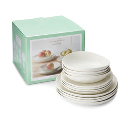 White Porcelain Coupe Twelve Piece Set