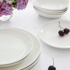 White Porcelain Coupe Twelve Piece Set