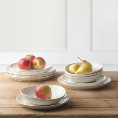 White Porcelain Coupe Twelve Piece Set