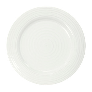 White Porcelain Dinner Plates - Set of 4