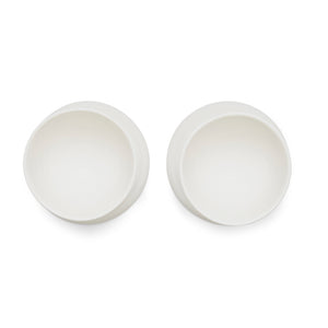 White Porcelain Egg Cups - Set of Two