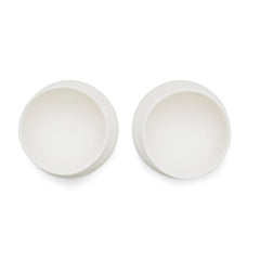 White Porcelain Egg Cups - Set of Two