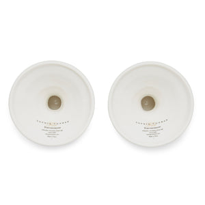 White Porcelain Egg Cups - Set of Two