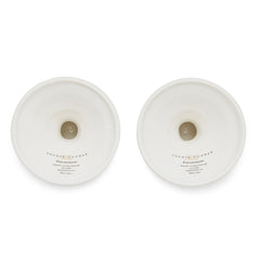 White Porcelain Egg Cups - Set of Two